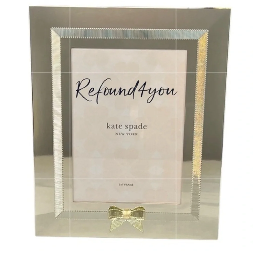 Kate Spade - ‘Mirror Bow Picture Frame’ 5” x 7”. NWT.